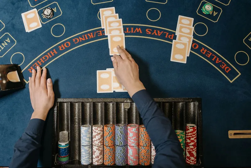 Live dealer blackjack table at Betty Casino